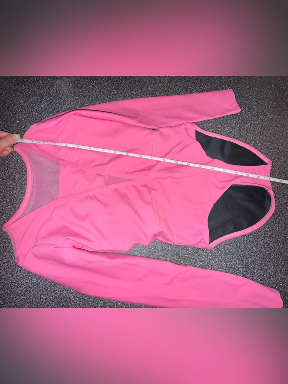 Five the Label Dancewear Longsleeve Pink Leotard Size Youth Large